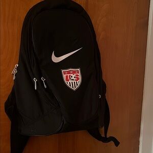 Nike Black Backpack with USA Emblem
